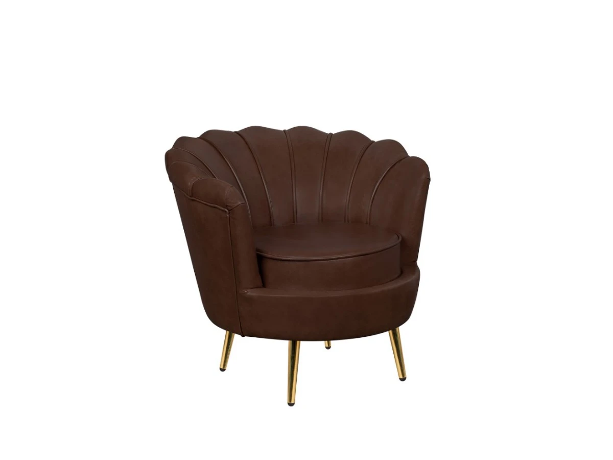 Низкое кресло ракушка Pearl Brown V2 970452