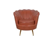 Низкое кресло ракушка Pearl Brown