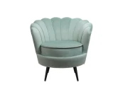 Низкое кресло ракушка Pearl Green