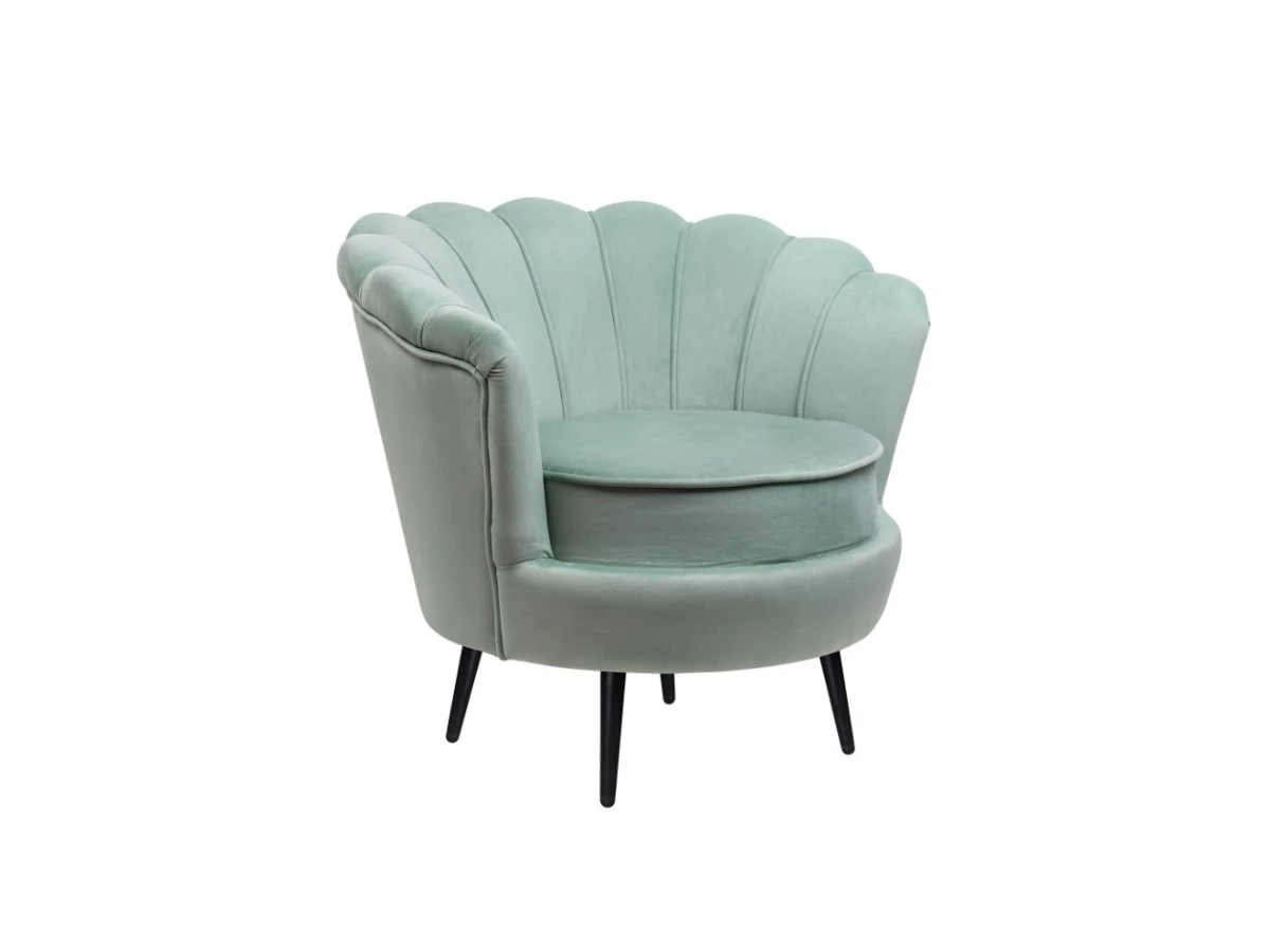 Низкое кресло ракушка Pearl Green 970493