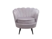 Низкое кресло ракушка Pearl Grey