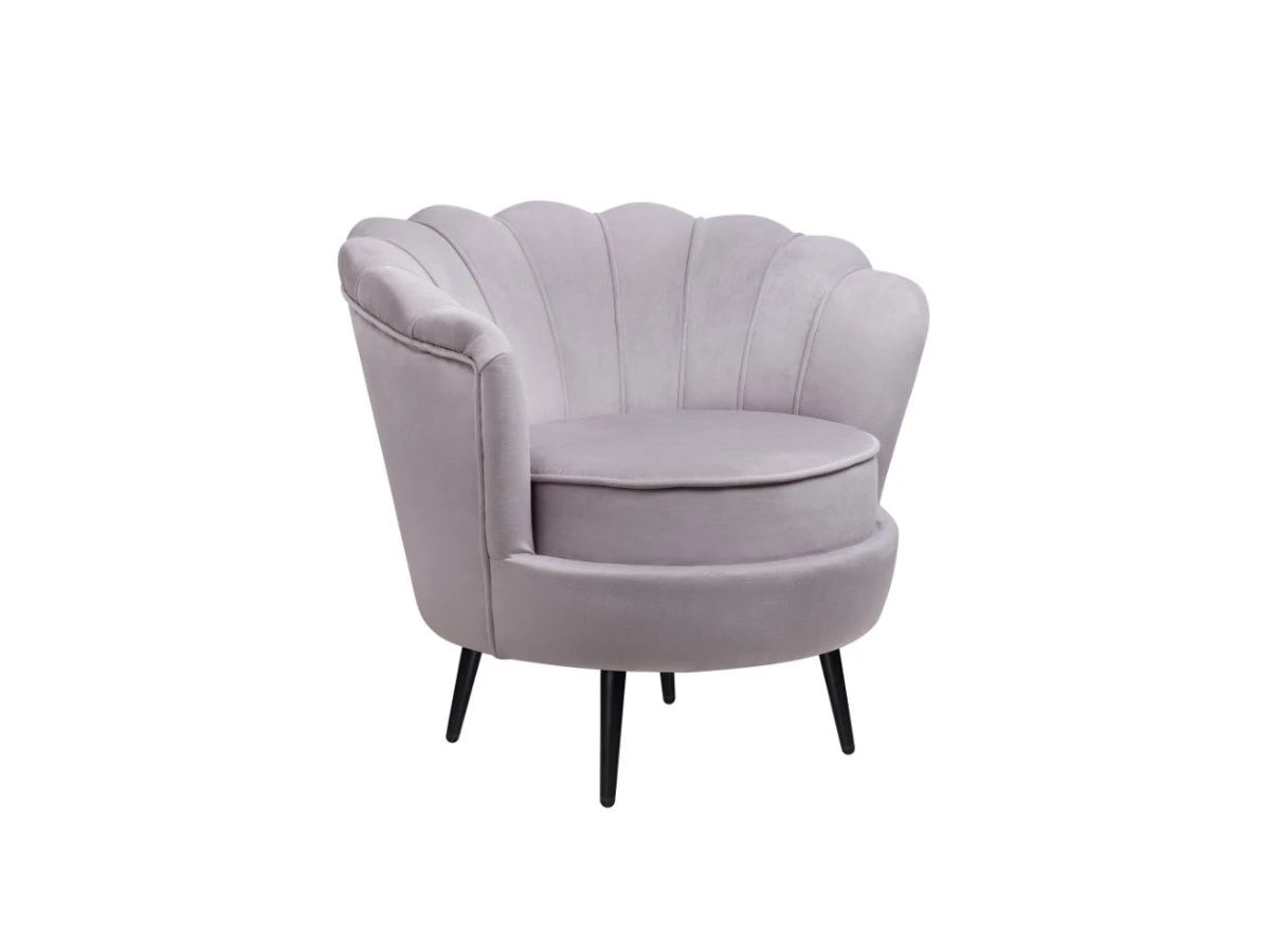 Низкое кресло ракушка Pearl Grey 970518