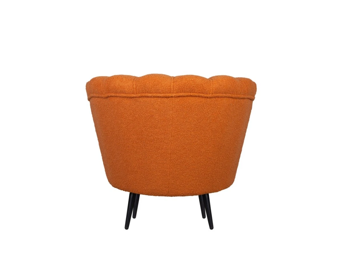 Низкое кресло ракушка Pearl Orange Boucle 970529  - фото 4