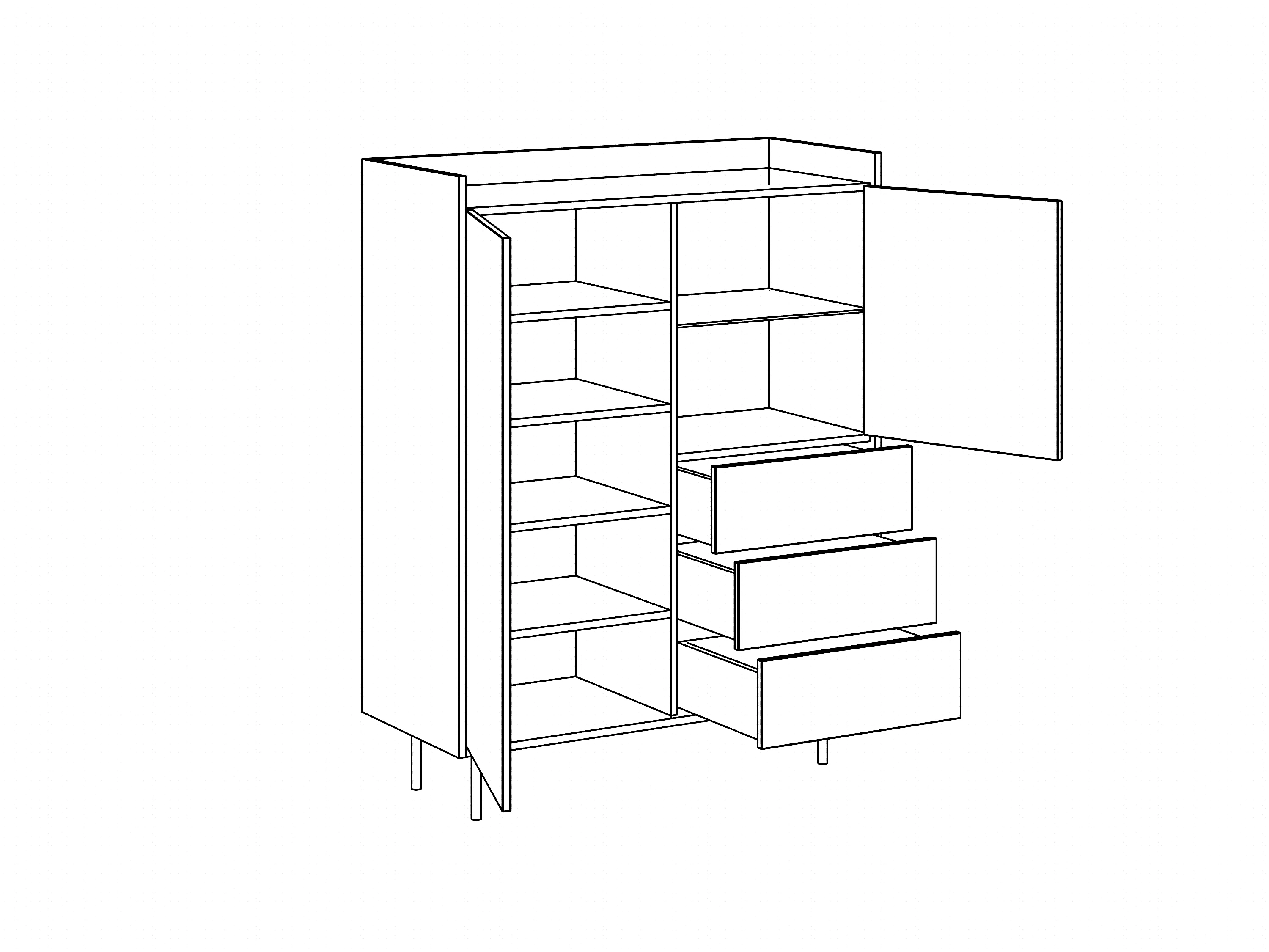 Шкаф с баром Look 970544  - фото 5