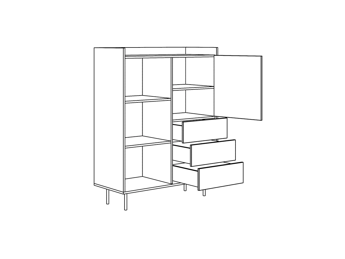 Шкаф-стеллаж Look 970564  - фото 5