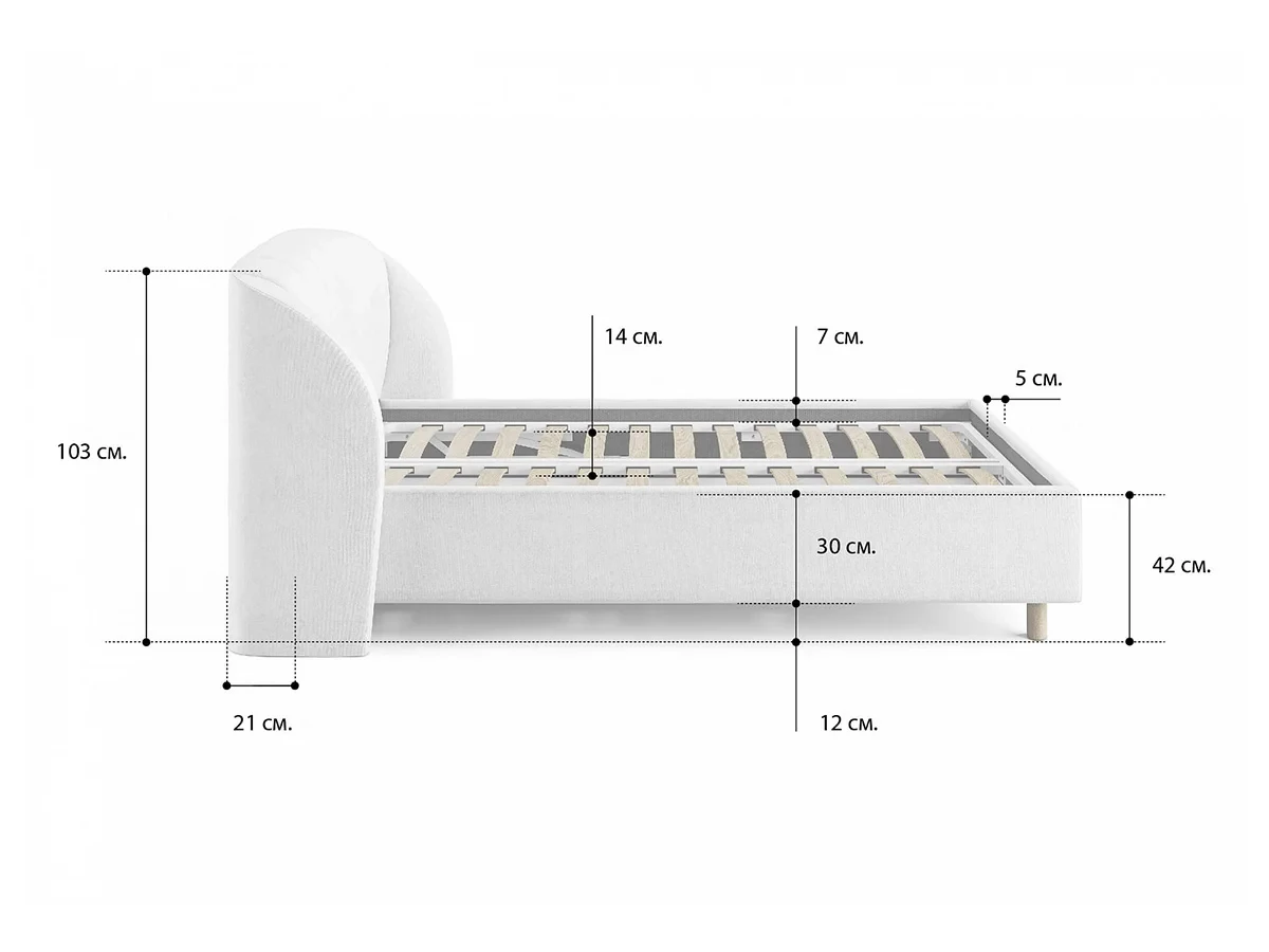 Кровать Valencia 140-190 651903