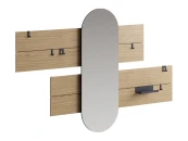 Вешалка Stripe L горизонтальная с зеркалом 60*160 см