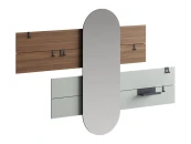Вешалка Stripe L горизонтальная с зеркалом 60*160 см