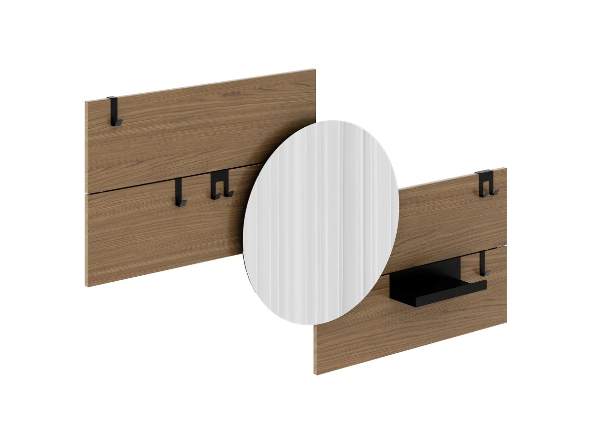 Вешалка Stripe M горизонтальная с зеркалом D 60 см 972539