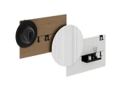 Вешалка Stripe M горизонтальная с зеркалом D 60 см