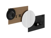 Вешалка Stripe M горизонтальная с зеркалом D 60 см