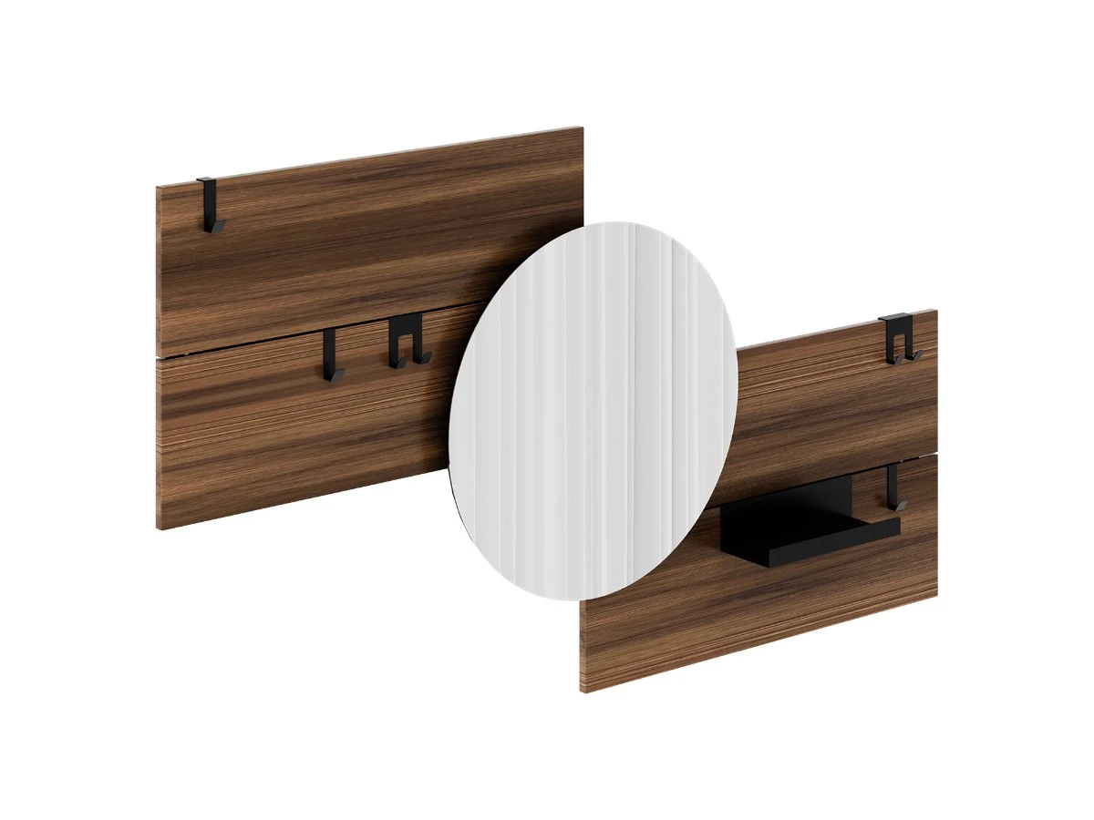 Вешалка Stripe M горизонтальная с зеркалом D 60 см 972557