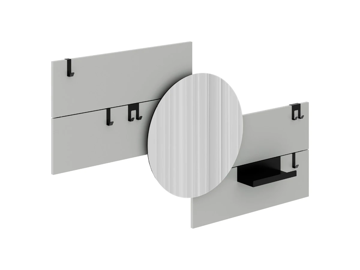 Вешалка Stripe M горизонтальная с зеркалом D 60 см 972587