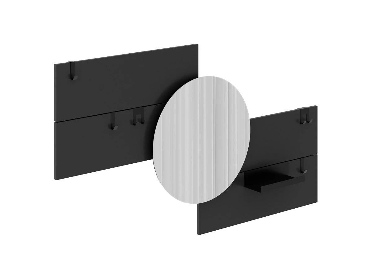 Вешалка Stripe M горизонтальная с зеркалом D 60 см 972610