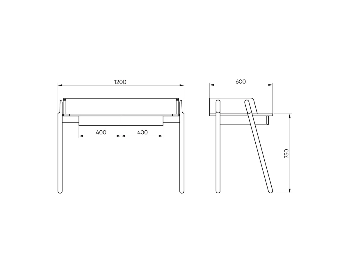 Стол письменный Basic 120*60 см 972861