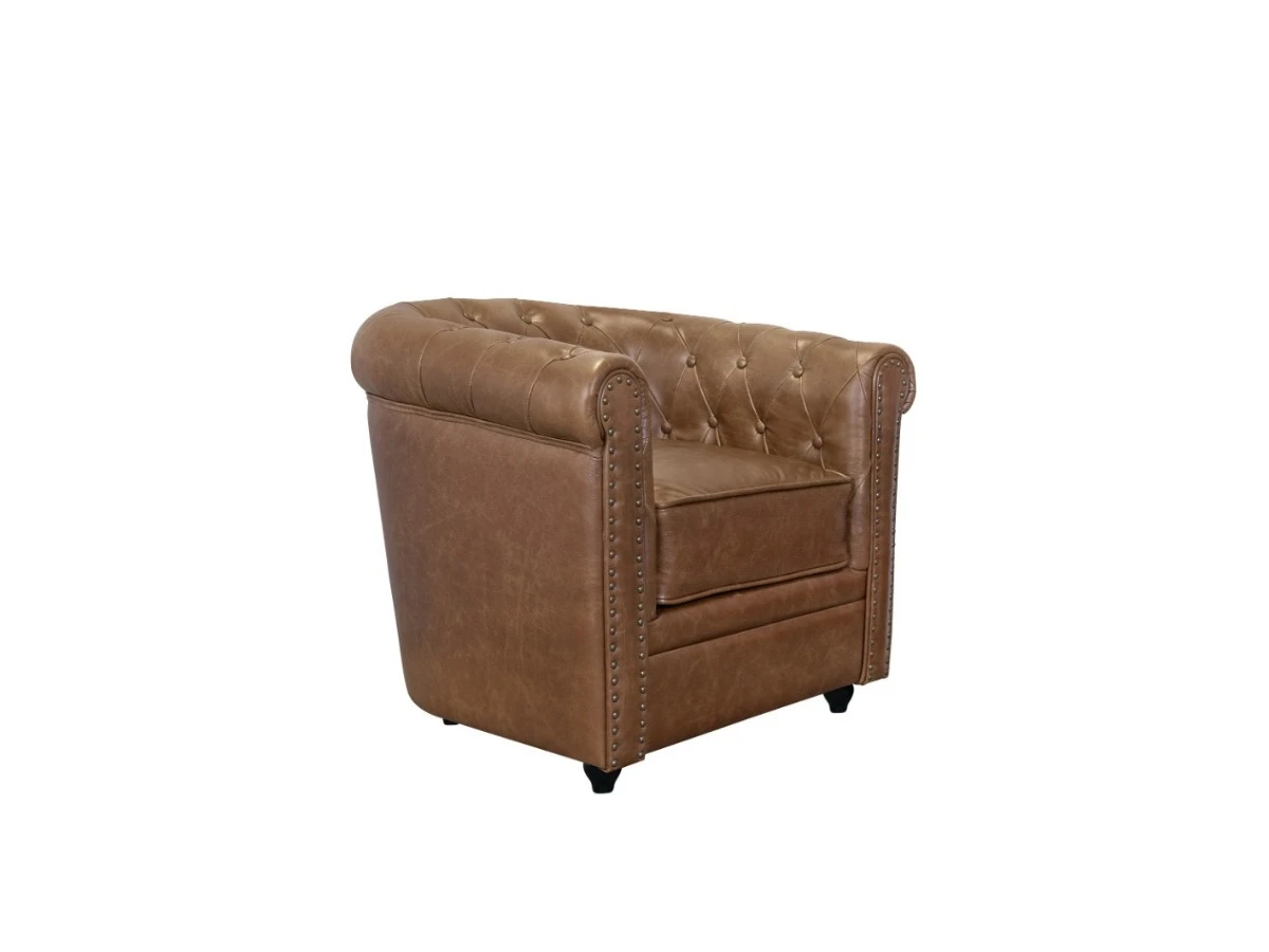 Кожаное кресло Karo Brown leather 974545