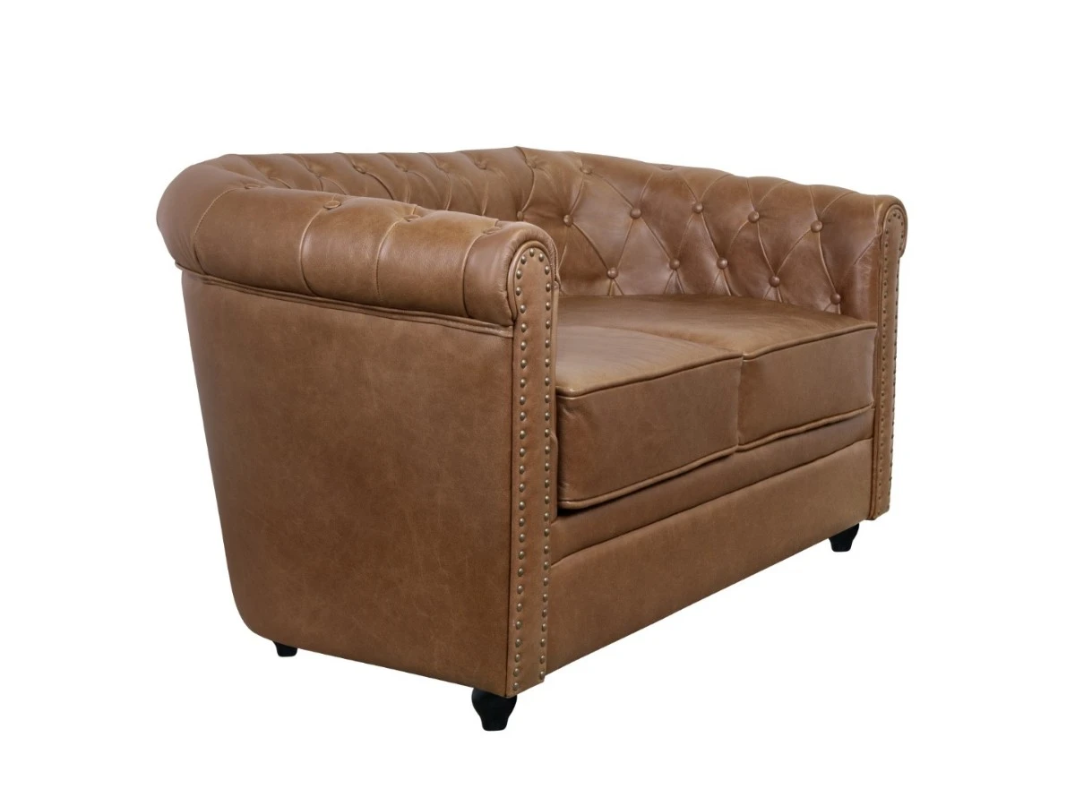 Кожаный диван лофт Karo Brown leather 2S 974573