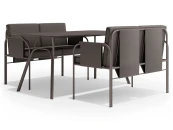 Обеденная группа Нара Сет 4 серый