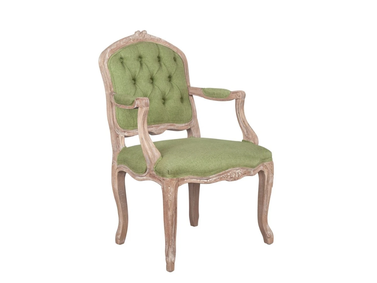 Мягкий стул с подлокотниками Mones Green V2 974589