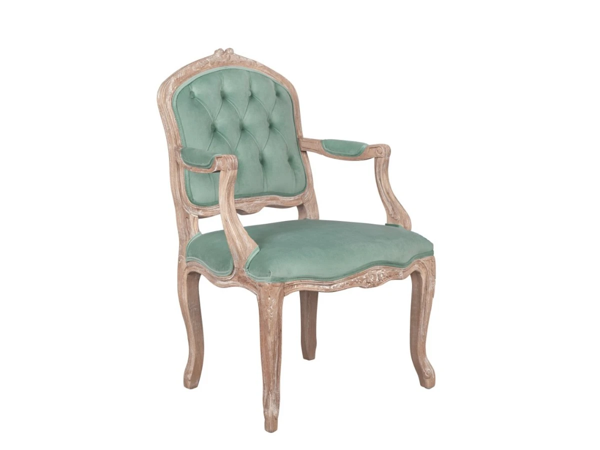 Мягкий стул с подлокотниками Mones Green 974601