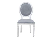 Стул с круглой спинкой Volker oak Grey and White