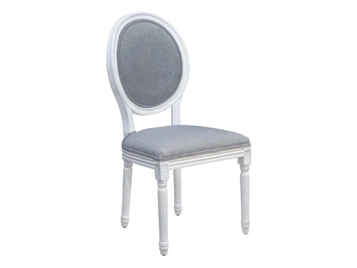 Стул с круглой спинкой Volker oak Grey and White 974737