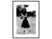 Постер на фотобумаге Одри Хепберн с шариками 21х30 см