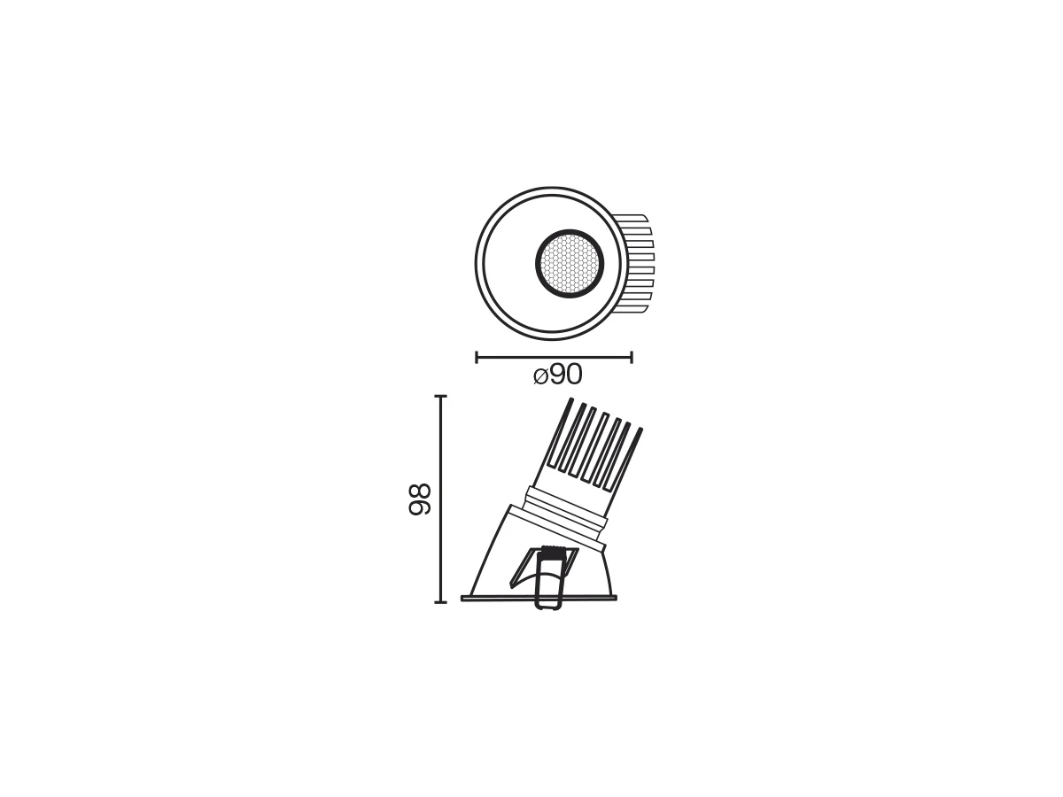 Потолочный светильник Tulipa встраиваемый 983363