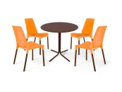 Стол со стульями SHT-DS25