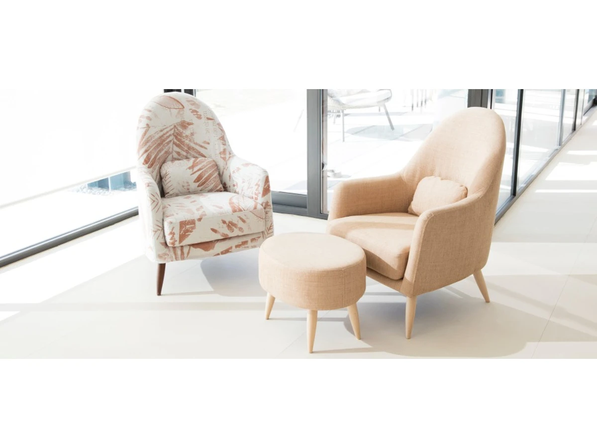Кресло Miranda белое с чехлом 989874