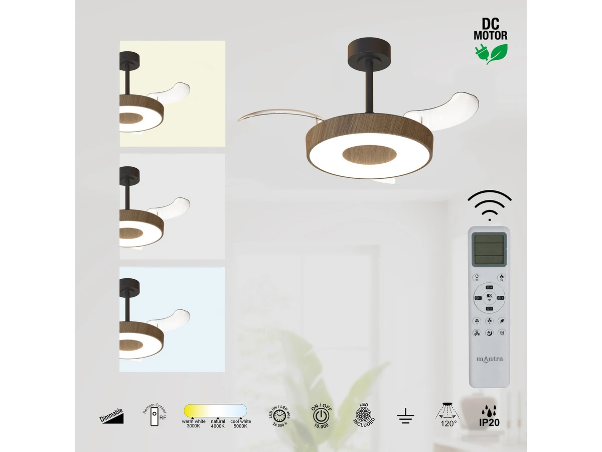 Люстра потолочная-вентилятор COIN FAN MINI SMART 990829  - фото 4
