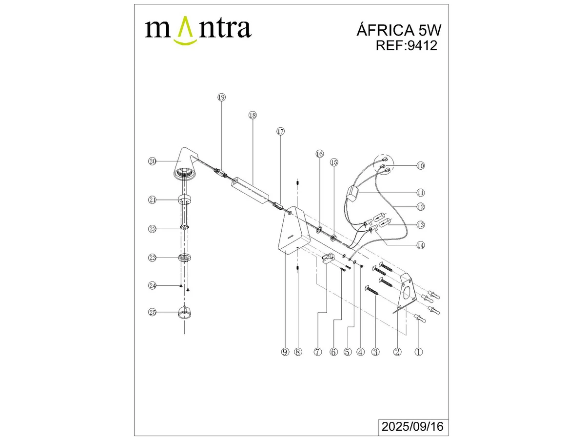Настенный светильник AFRICA 991250  - фото 7