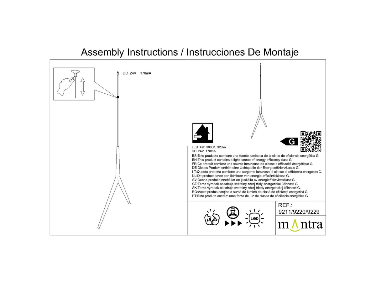 Подвесной модульный светильник без основания ARRECIFE Mantra 991294  - фото 7