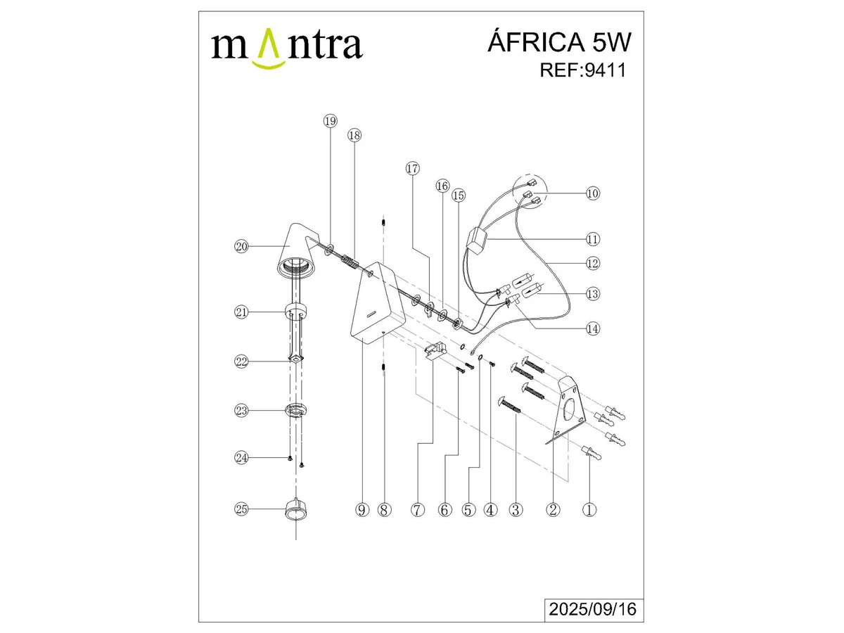 Настенный светильник AFRICA 991584  - фото 5