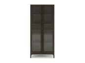 Витрина ФАРГО - Д800хШ450хВ1800 - темный орех