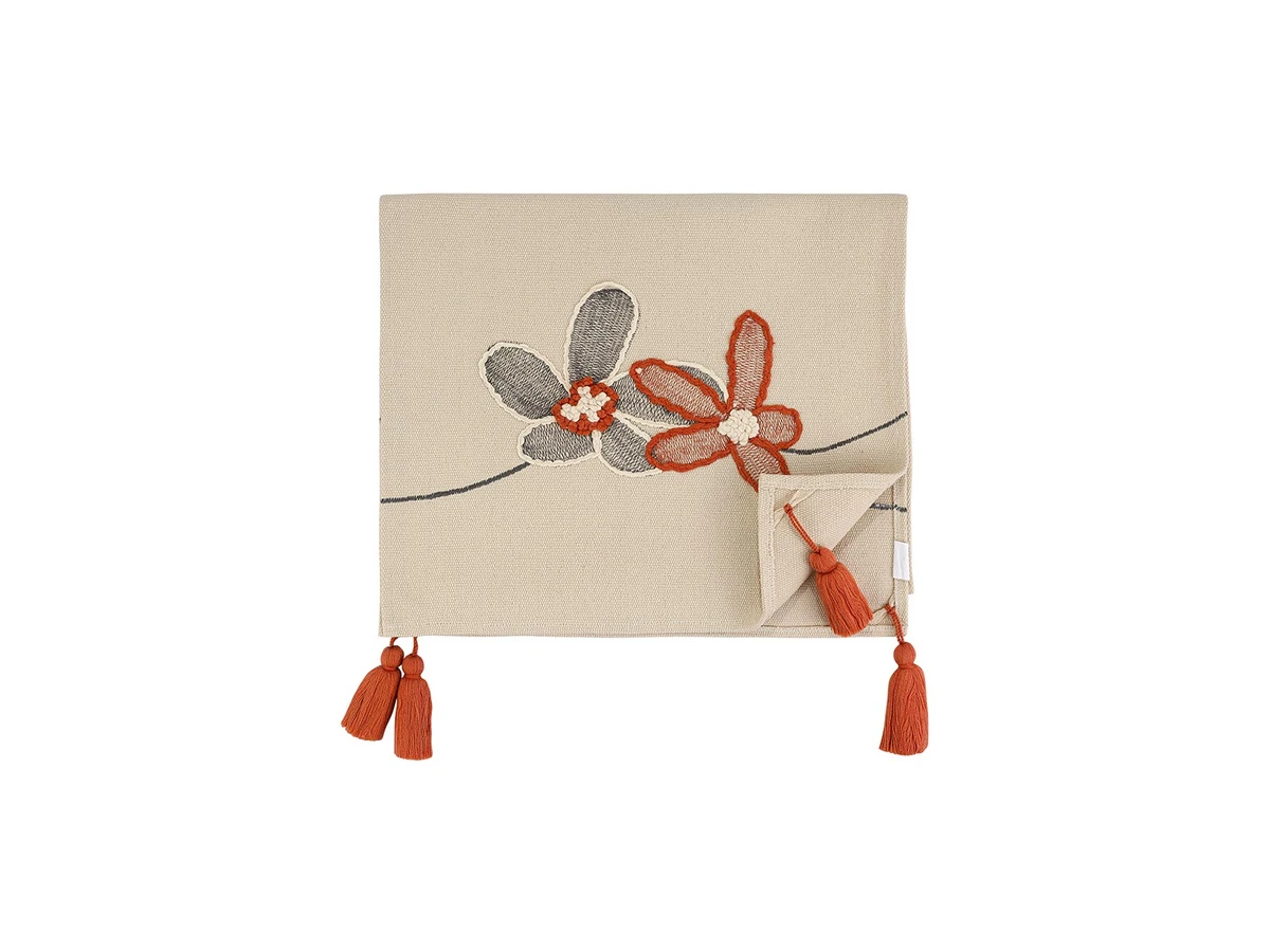 Дорожка на стол Stone flowers 993025
