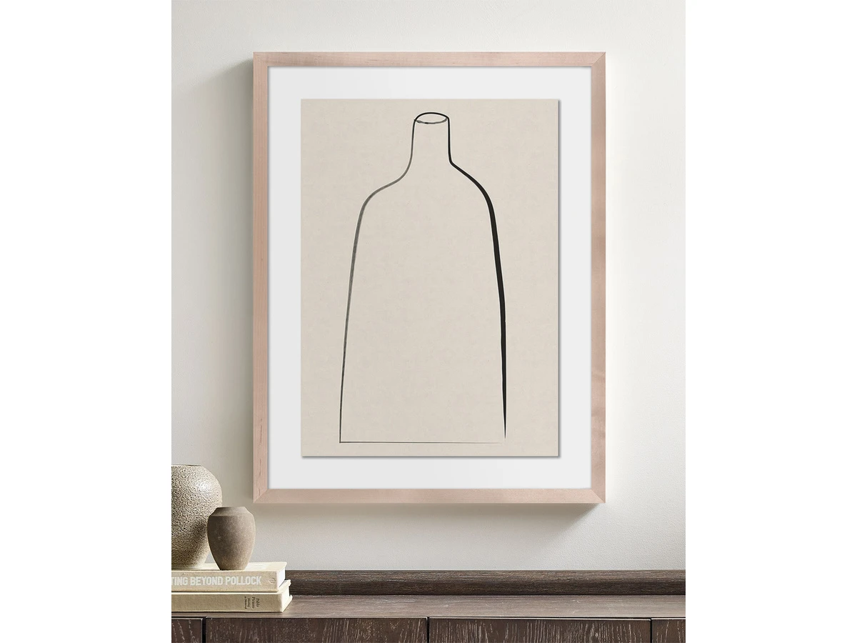 Постер Minimal Vase с дубовой рамой 995865