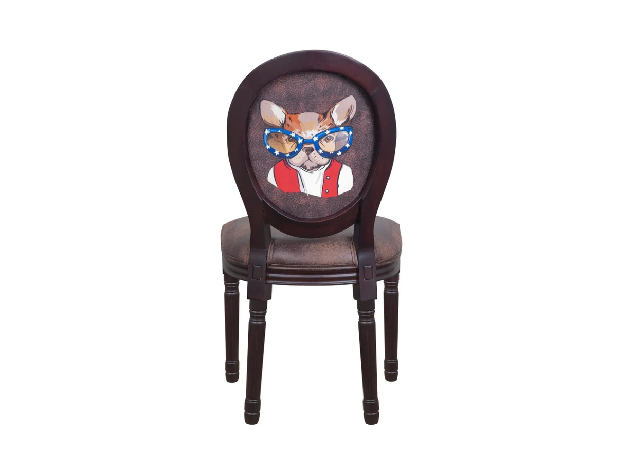 Стул Volker Brownie Bulldog Print 997179  - фото 4