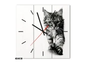 Настенные часы Котенок, 40x40 см