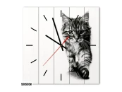 Настенные часы Котенок, 50x50 см