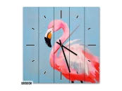 Настенные часы Розовый пеликан, 50x50 см