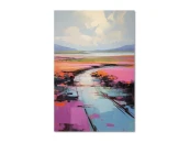 Картина на холсте Розовый пляж, 40x60 см