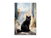 Картина на холсте Портовый кот, 30x40 см