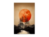 Картина на холсте Красный закат №1, 50x70 см