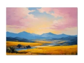 Картина на холсте Оранжевый закат, 30x40 см