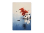Картина на холсте Тихое озеро, 30x40 см