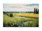 Картина на холсте Зелёное поле №1, 30x40 см