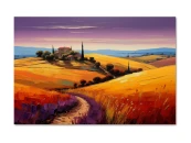 Картина на холсте Солнечные холмы №2, 50x70 см