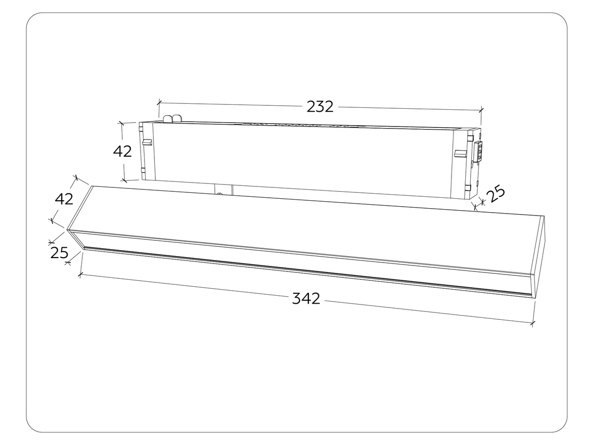 Светильник светодиодный трековый Magnetic 220V 18W 1000878  - фото 7
