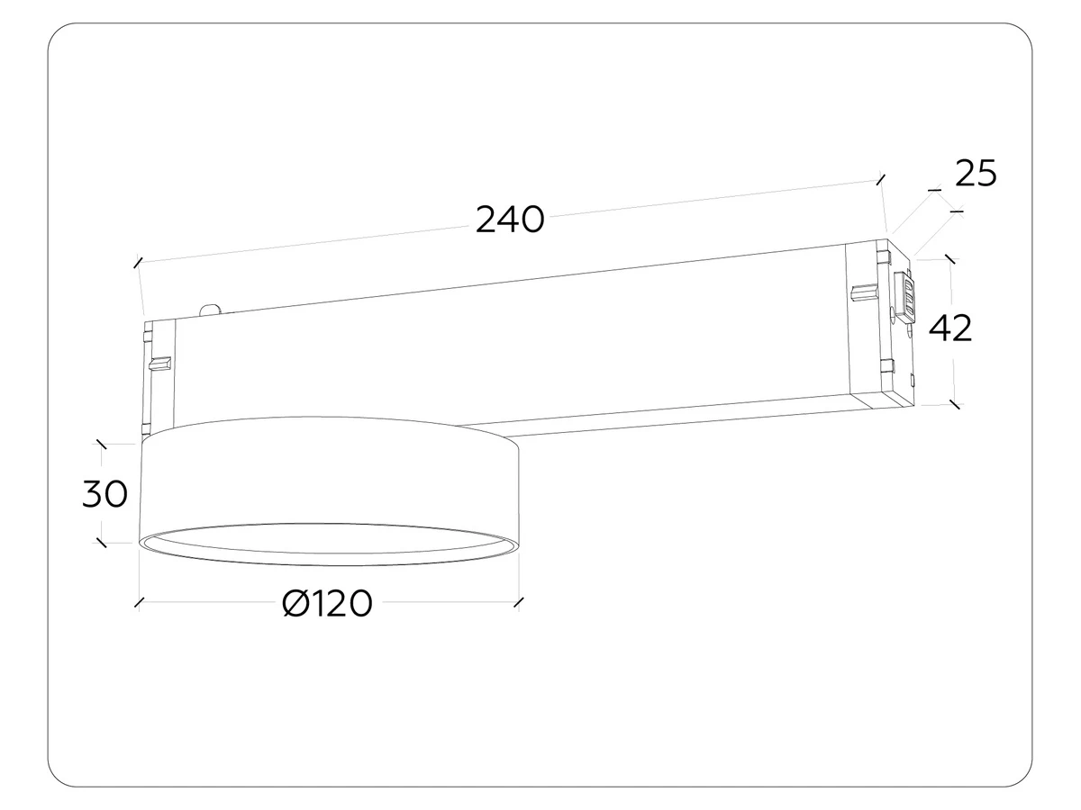 Светильник светодиодный трековый Magnetic 220V 15W 1000890  - фото 5